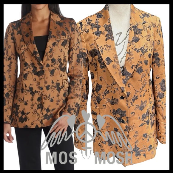 Mos Mosh Jackets & Blazers - MOS MOSH  (Denmark) Jacquard Bine Kalia Blazer Jacket (US 10/M)